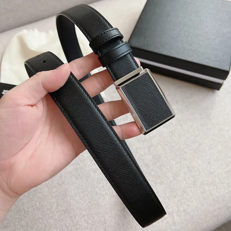 Business Casual Belt Mens and Womens Designer Boutique Needle Bang Belt Width 30mm With Original Box
