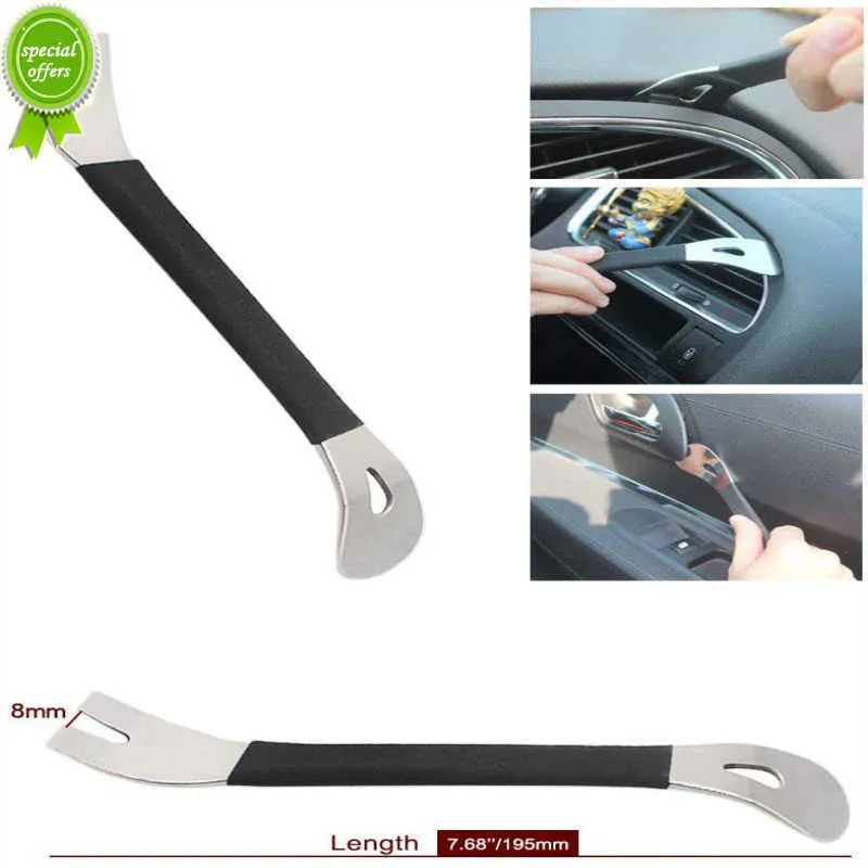 New Universal Car Trim Removal Tool Stainless Steel Two-end Trim Removal Level Pry Tools Door Panel Audio Terminal Fastener Remover