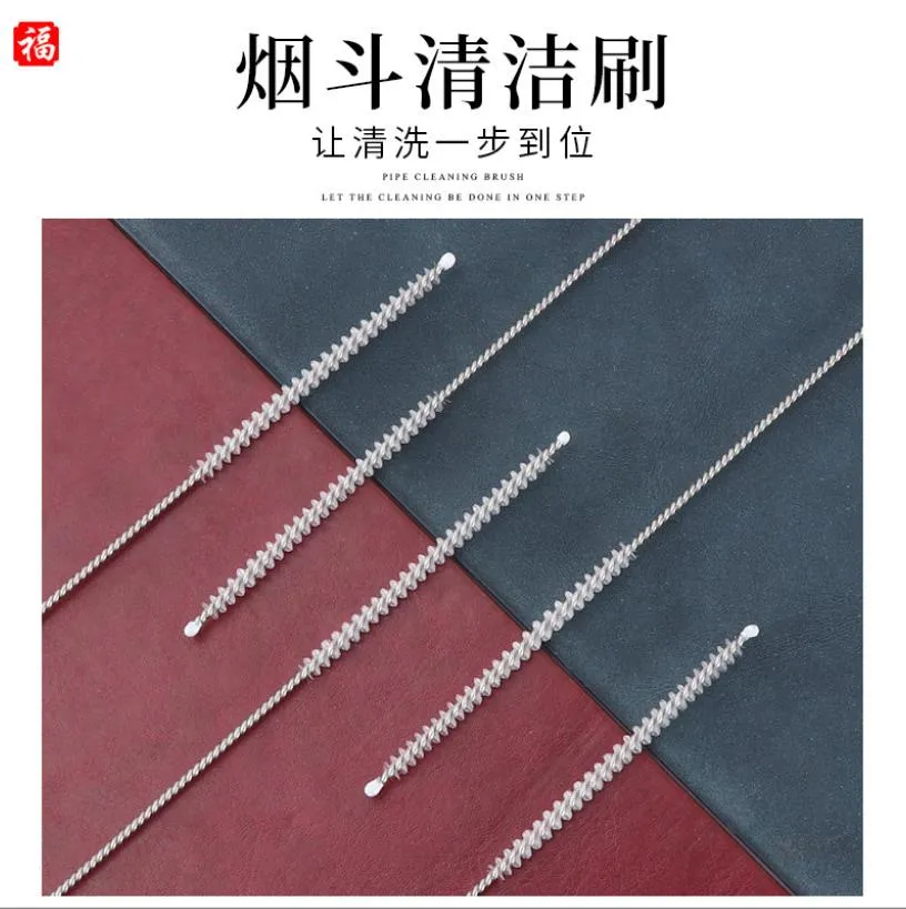 Smoking Pipes Metal strip flue brush can be recycled, and the metal bristle brush of the cigarette holder dredger