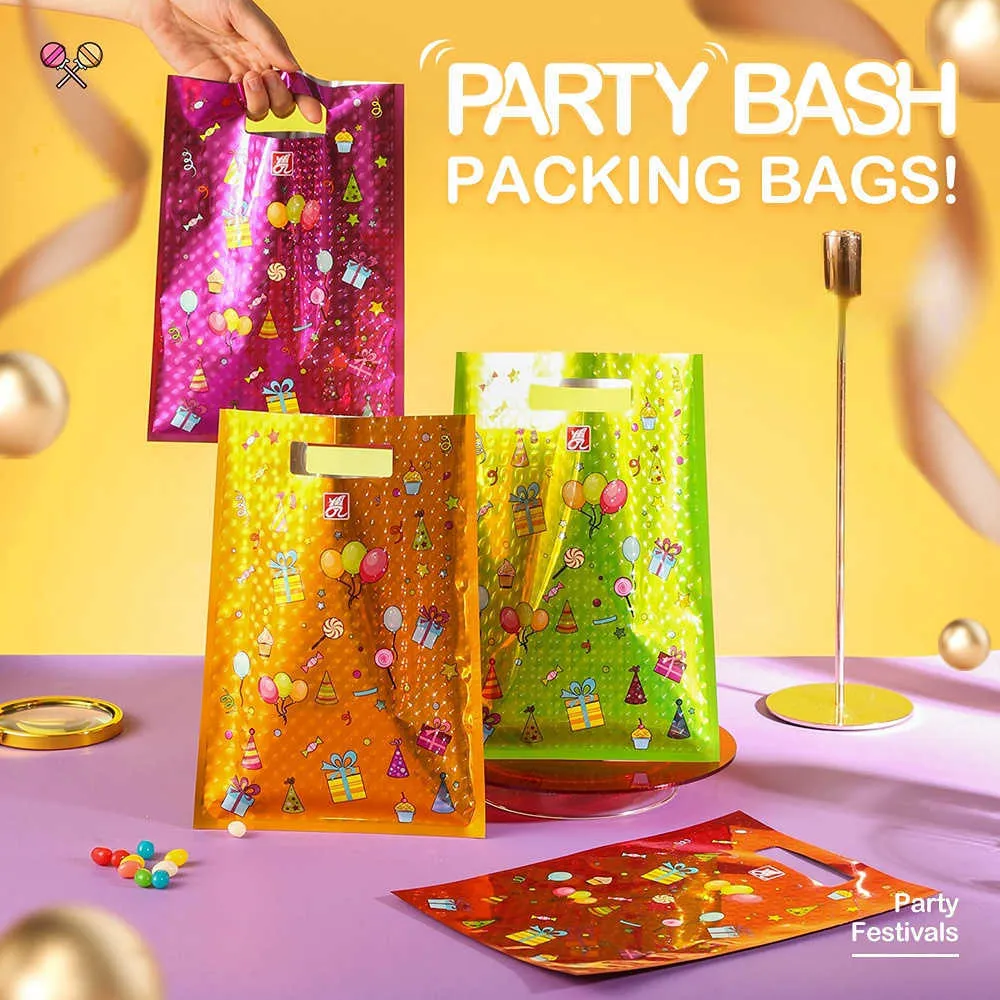 Decorative plastic gift bags discount