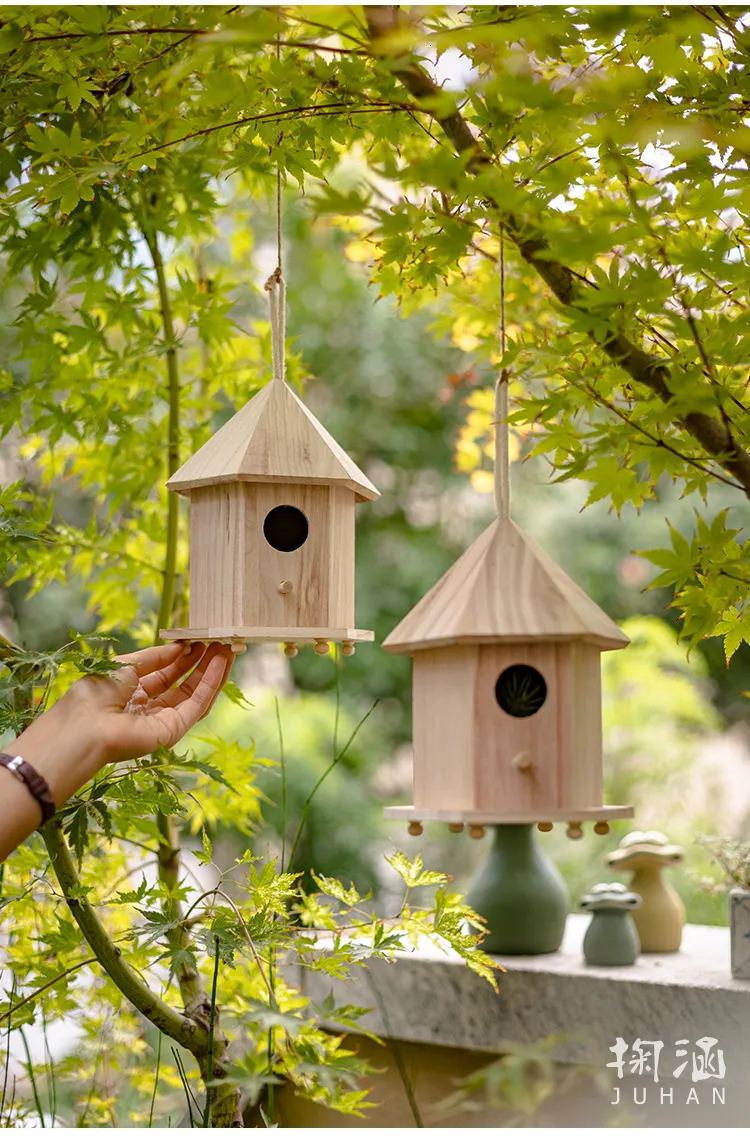 Comprar 2023 Casa para pájaros de metal de alta calidad, Nido de Pájaro  as, decoración para patio, casa para pájaros al aire libre,  decoraciones para jardín