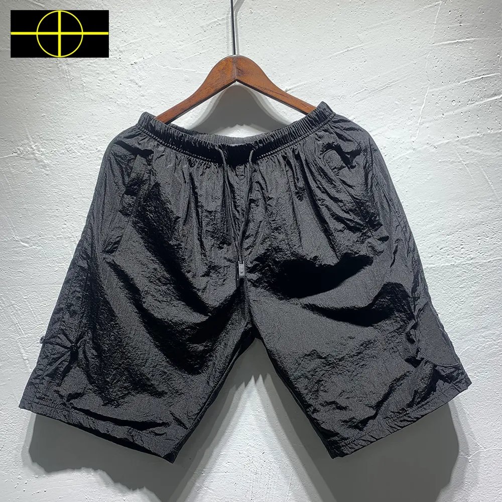 Shorts pour hommes Style d'été décontracté femmes maille respirant boussole Patch surdimensionné plage métal Nylon 230516