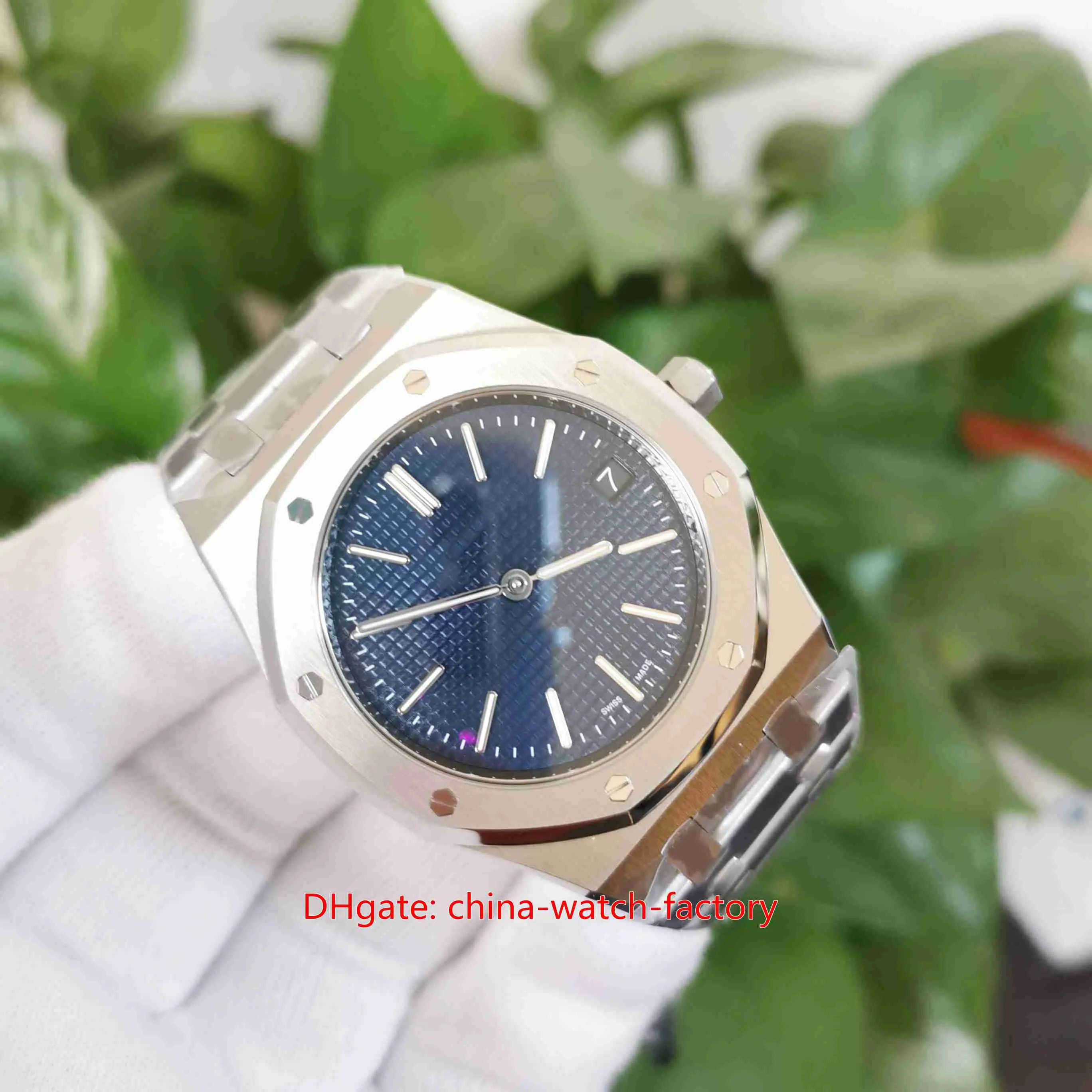 ZF Factory Mens Watch أفضل إصدار 39 مم × 8 5 مم 15202 من سلسلة Jumbo Extra Series Seacphire 904L Steel Cal 2121 Movement Automatic Mens Wristwatche