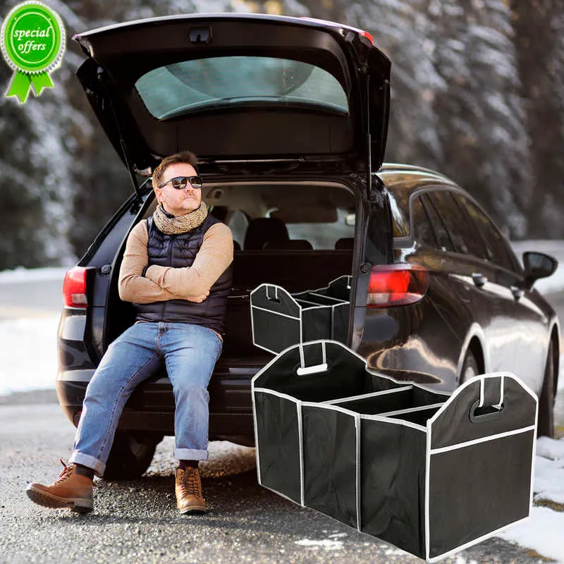 High Capacity Collapsible Car Trunk Storage Box Organizer With Non ...