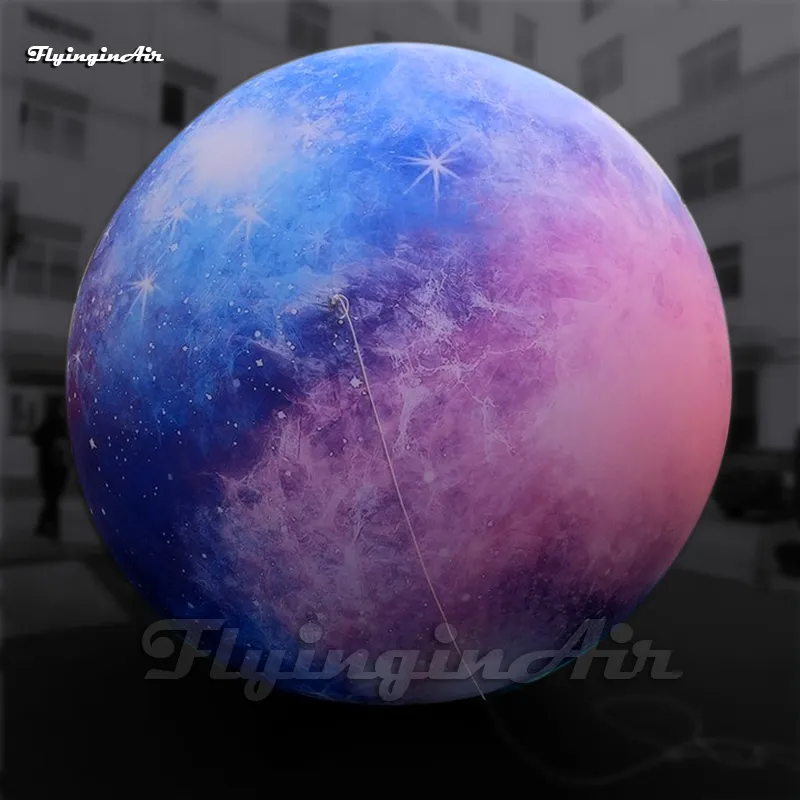 5m/3m/6m Beautiful Illuminated Huge Inflatable Planet Sphere Air Blow ...