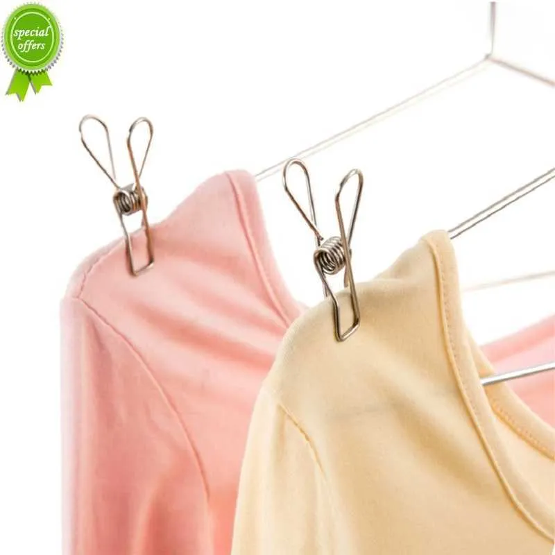 20 Pinces à Linge Inox, Anti-vent, Pour étendoir, Argentées, Neuves
