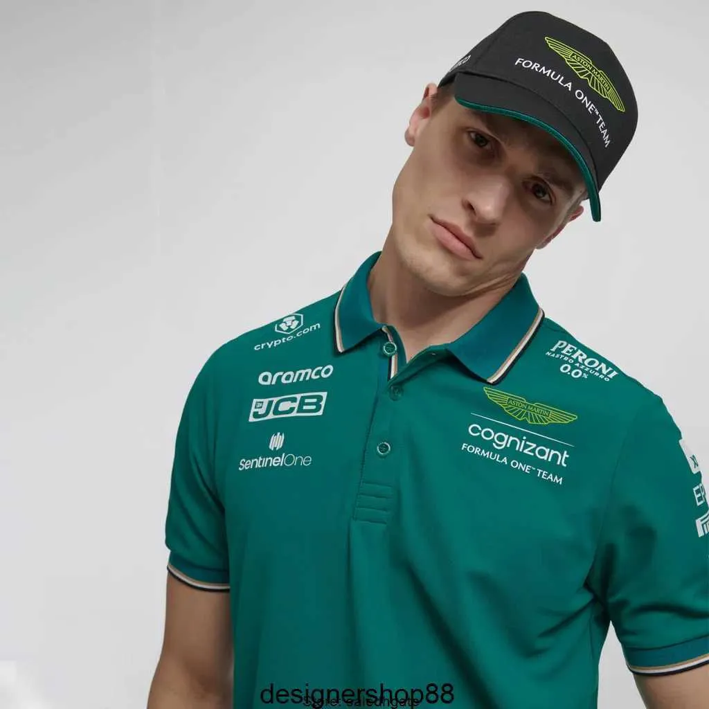 Heren T-shirts Polo's Nieuwe Fernando Alonso Amf1 2023 Officiële Team Polo Nieuwste F1 Grote Maat 3d Hoge Kwaliteit Aston Martin