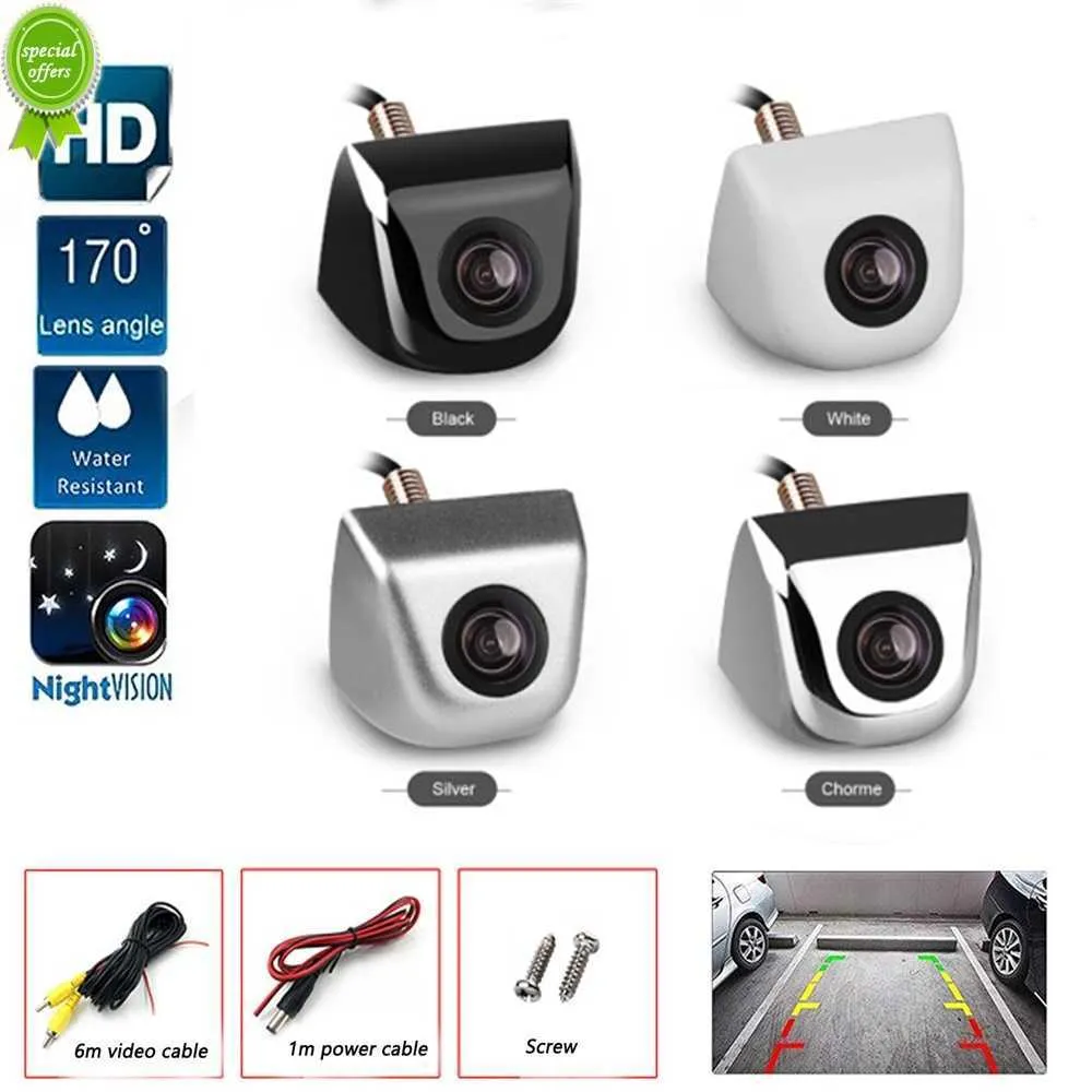 New Car Reversing Rear View External CCD High-definition Large angle Car Color Night Vision Waterproof Metal Reversing Camera