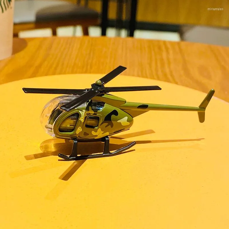 Creative Personality Alloy Helicopter Plane Keychain Mini Plane