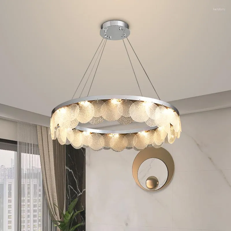 Chandeliers Modern Simple Led Chandelier Atmospheric Light Luxury Living Dining Room Bedroom Crystal Ceiling Lamp Home Indoor Lighting Lamps