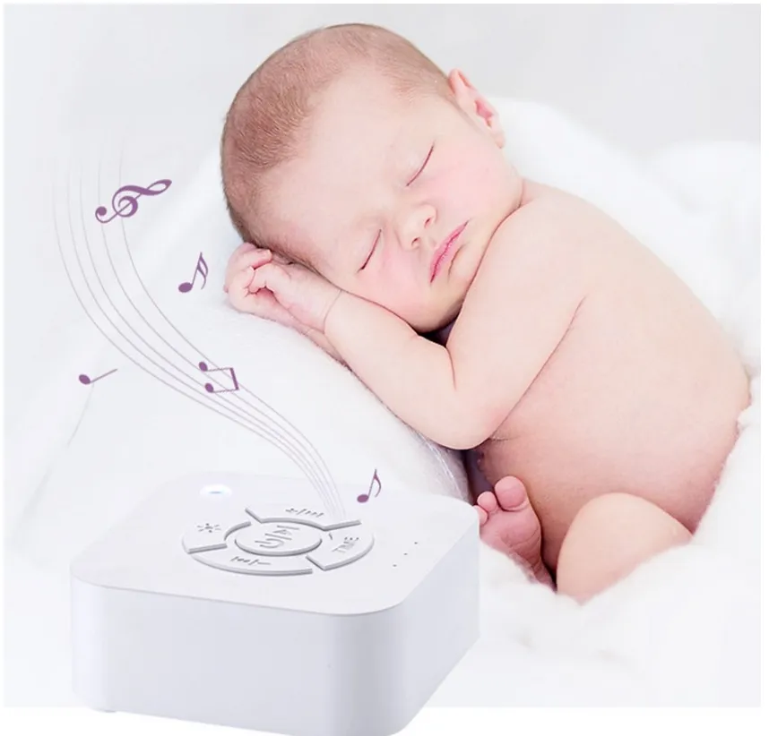 Máquina de ruido blanco, máquina de sonido de apagado temporizado recargable por USB para dormir, relajación para bebés, adultos, viajes de oficina