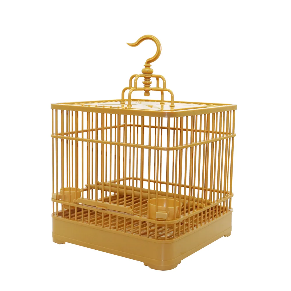 Klatki dla ptaków klatka ptaków z podajnikiem i podwodnikiem Mały ptak Ptak Pełny zestaw plastikowych ptaków Parrot Parrot Cage 23x23x22cm 230516