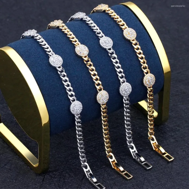 Lien Bracelets À La Mode Mode Femmes Bracelet Cubique Zircone Plein Cristal Micro Pave Réglage De Mariée Bijoux De Mariage Accessoires Cadeau D'anniversaire