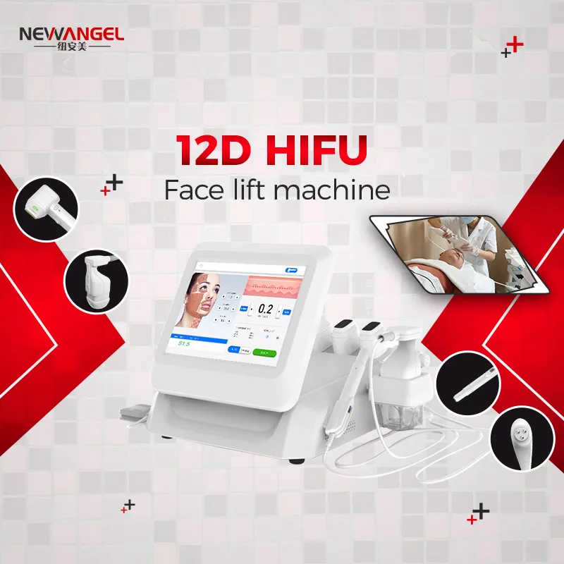 12d HIFU Anti Wrinkle RF Ansiktsmaskin Vaginal åtdragningsmaskin HIFU Face Lift