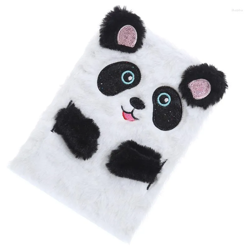 Cartoon Portable Notebook Plush Scrapbook Schattig Writing Pad