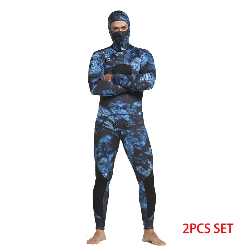 ist Men 5 mm Neoprene 2-Piece Camouflage Wetsuit - Small