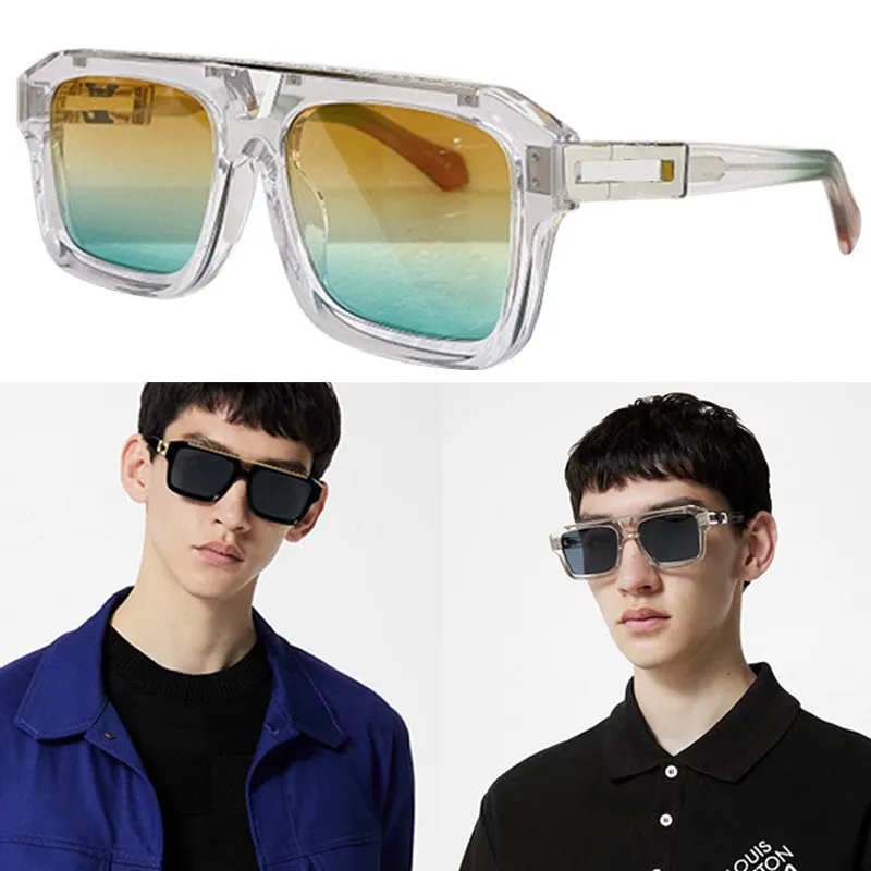 Übergroße rechteckige Sonnenbrille für Herren Z1801E Designer-Sonnenbrille für Damen Karbonfaser-Quadratbrille Urlaubs-Outdoor-Reisesonnenbrille