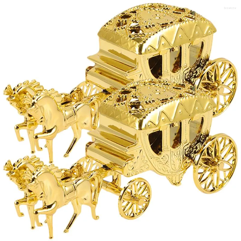 Emballage cadeau 2 pièces personnalisé chariot créatif ornements de mariage modélisation bonbons boîtes titulaires présents