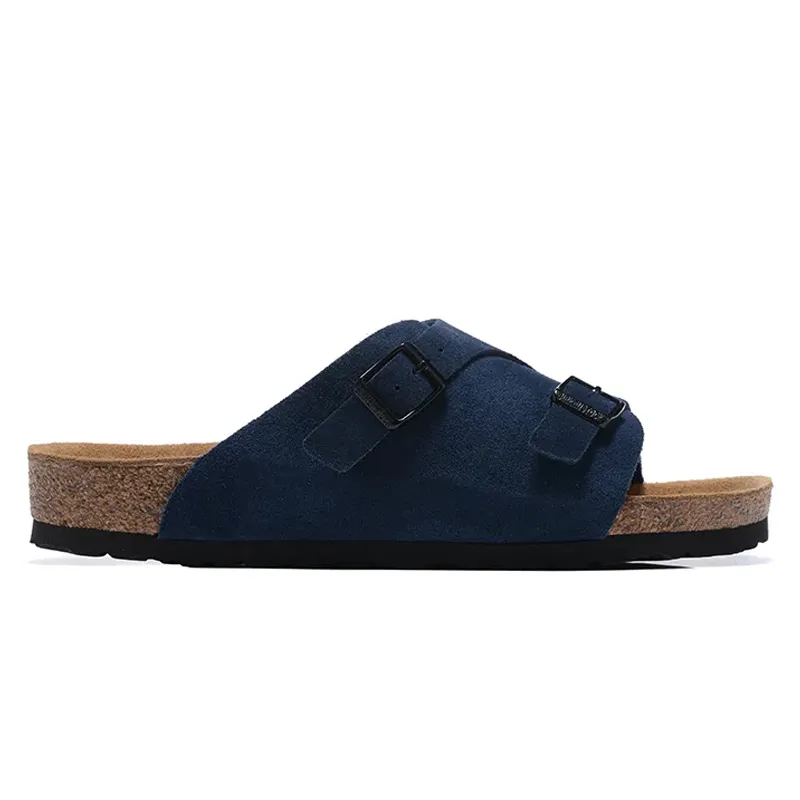 Slide sandals hotsell with buckle