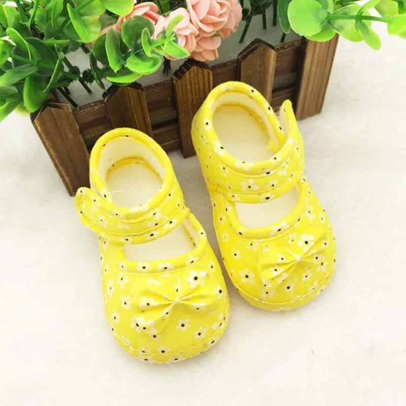 First Walkers ARLONEET 2023 Oct Kids Baby Bowknot Printing Born Cloth Shoes