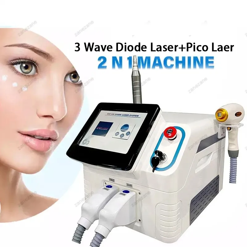 2023 Diode Picosecond Laser 2 In 1 Pico Picosecond Laser And Hair