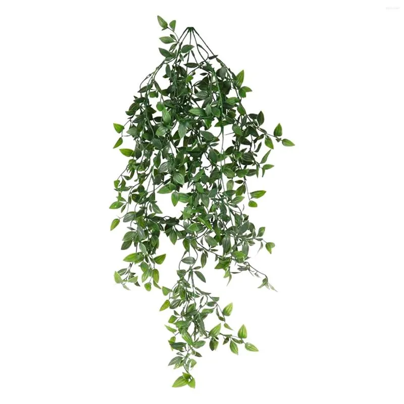 Fleurs décoratives Plantes Artificielles Plastique Pour Mur Intérieur Paniers Suspendus Guirlande De Mariage Décor 1 Pcs