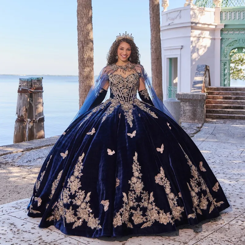 Vestidos de presentacion azul best sale