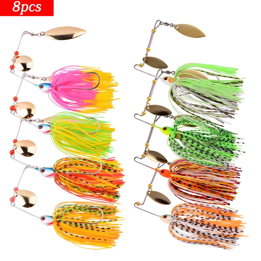 All In One Fishing Lure Set /8ppch Wobbler, Spinners, Spoon, And Chatter  Baits For Pike And Peche Tackle Metal Sequins Spinnerbait From Lian09,  $8.44