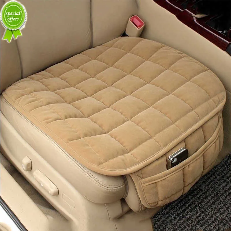 Nouveau universel hiver chaud housse de siège de voiture coussin anti-dérapant siège de chaise avant coussin respirant protecteur de siège de voiture accessoires de couverture de siège