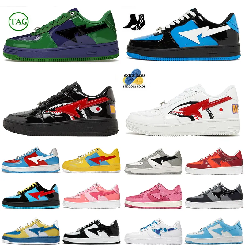 Chaussures Stas Sk8 Designer Sneakers Sta Sk8 Chaussure Femmes Hommes Sports Mode Cuir Verni Noir Abc Camos Bleu Couleur Camo Combo Rose Orange Vert Designers Formateurs