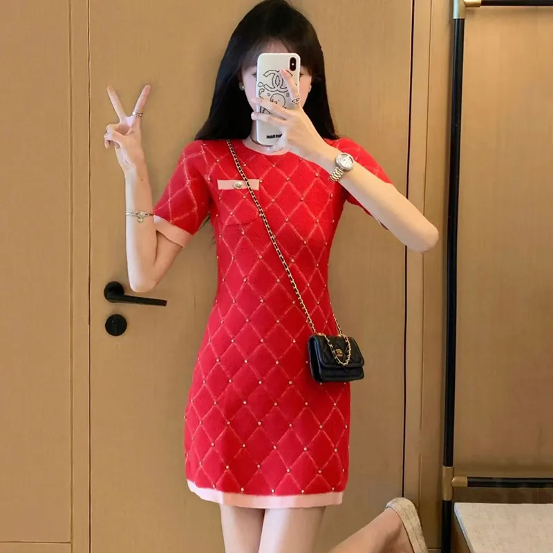 aje red mini dress Flora Mini Dress-PRISMATIC FLORAL RED / 6