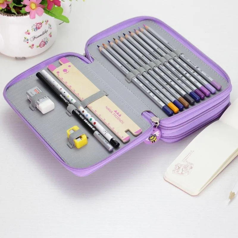 Wholesale Large Capacity Shockproof Pencil Case With Dividers With