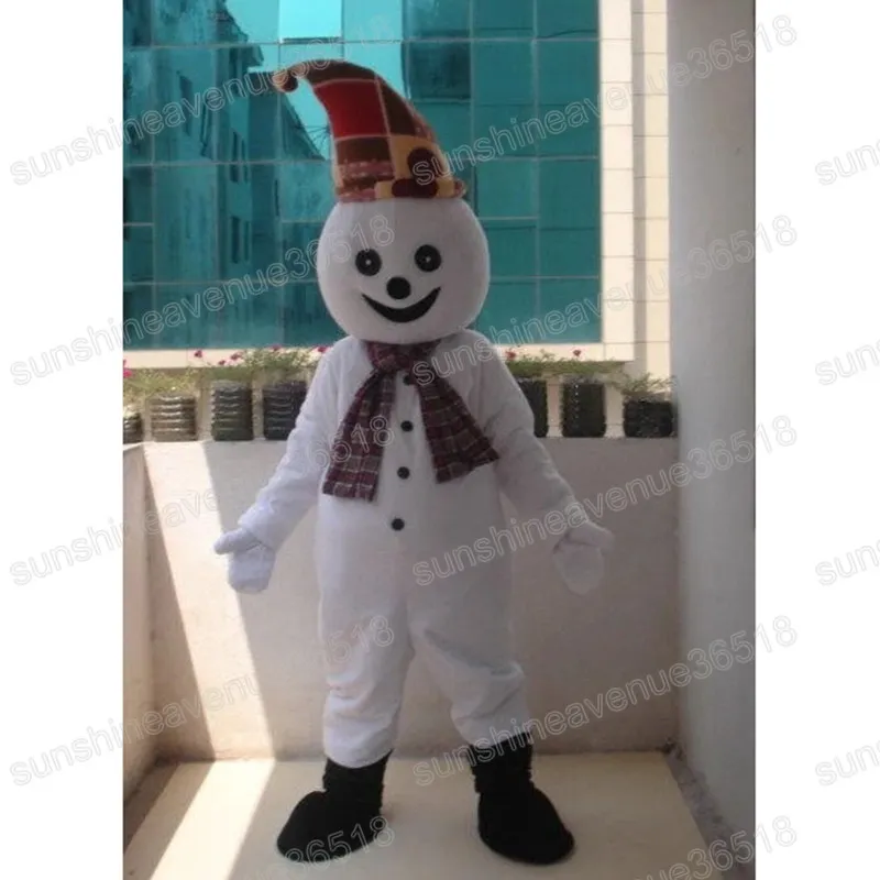 Halloween Lovely Snowman Mascot Costume Simulation Customization Animal theme character Carnival Adults Birthday Party Fancy Outfit