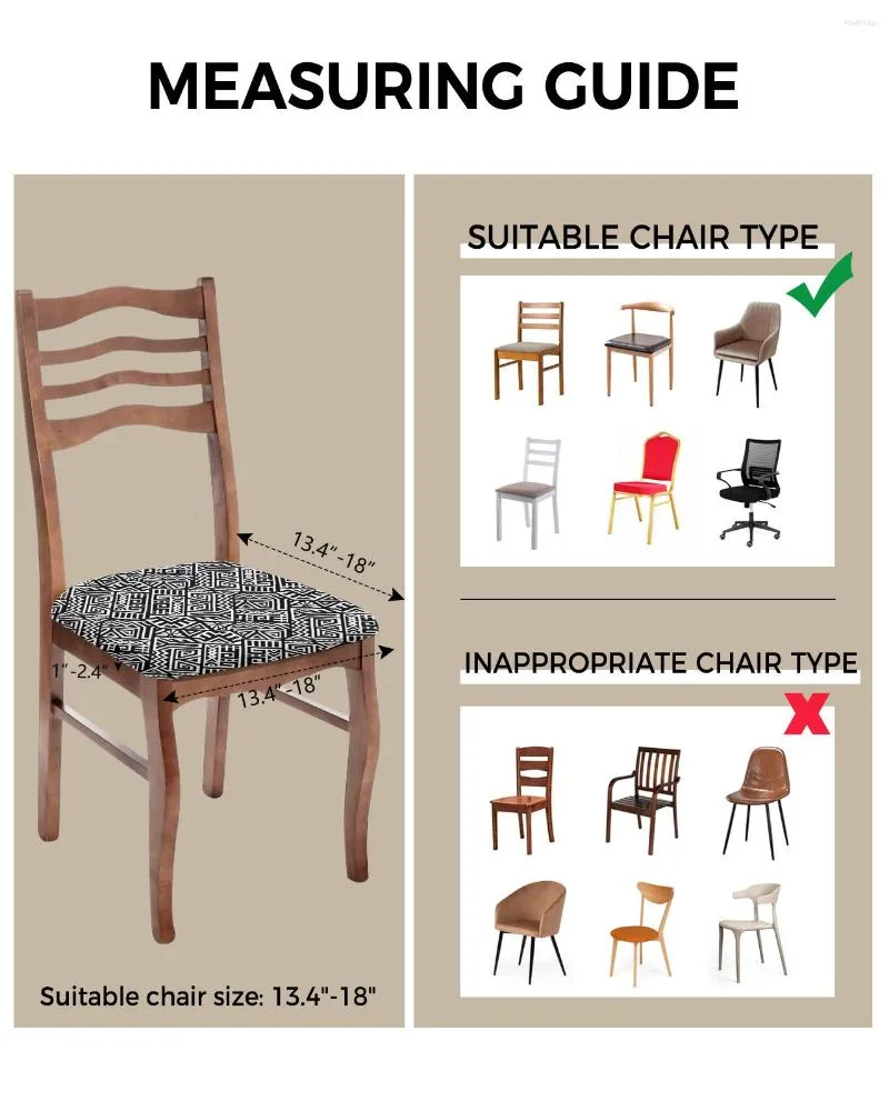 Geometric clearance chair covers