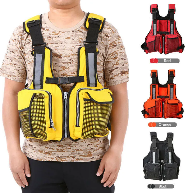 Outdoor Buoyancy Aid Sailing Fishing Kayak Life Jacket Vest Adult
