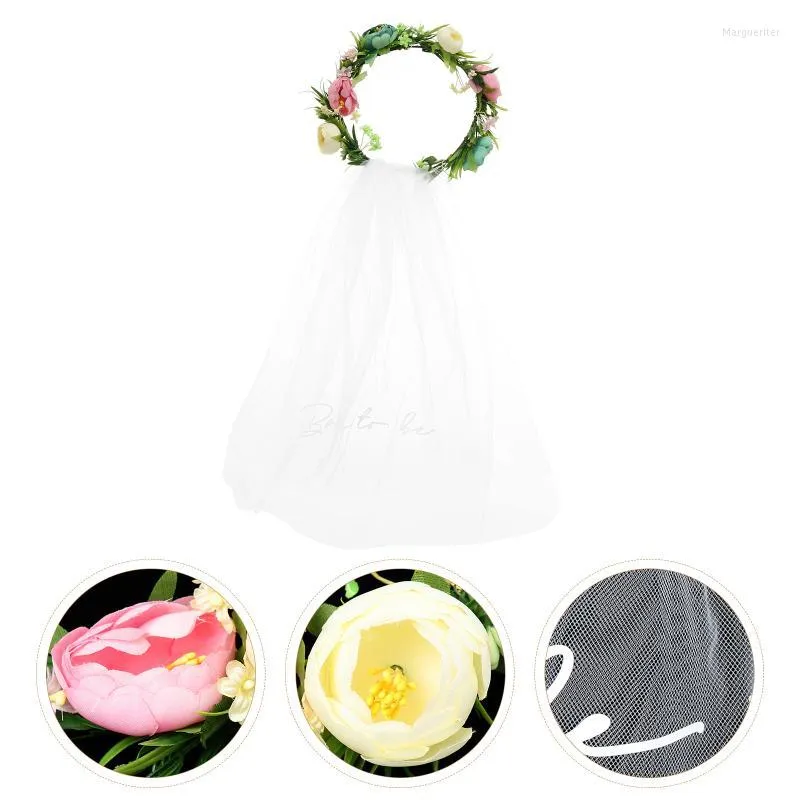 Decorative Flowers & Wreaths Bridal Headband Pography Prop Po Shoot Rose Hair Accessory PropDecorative