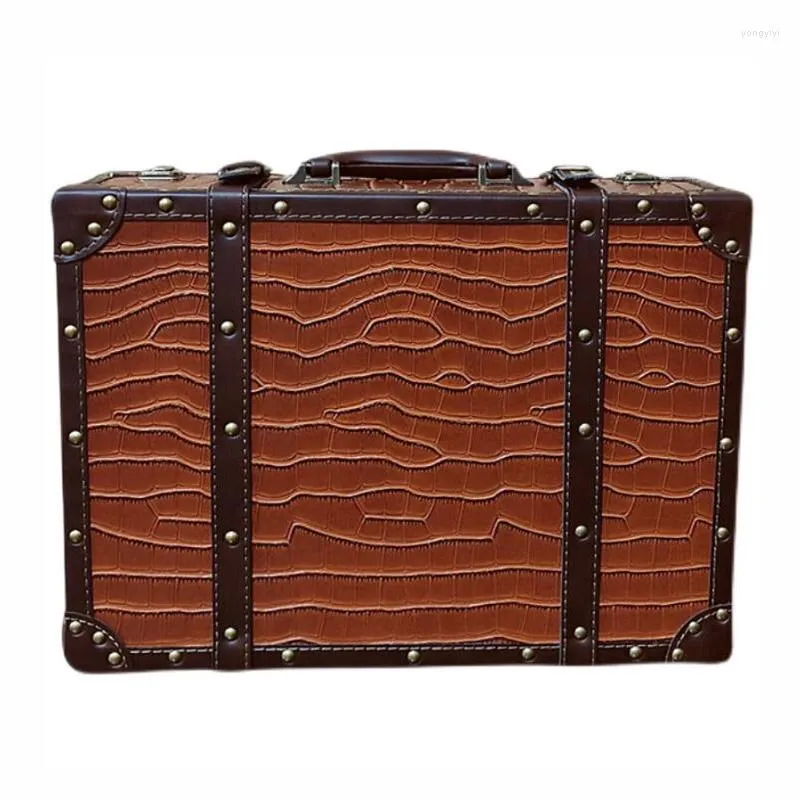 Vintage Leather Hard Suitcase Set With Wooden Storage And Decoration Fits 14 16 Inches Hand Luggage For Travel From Yongyiyi 67.82 DHgate.Com