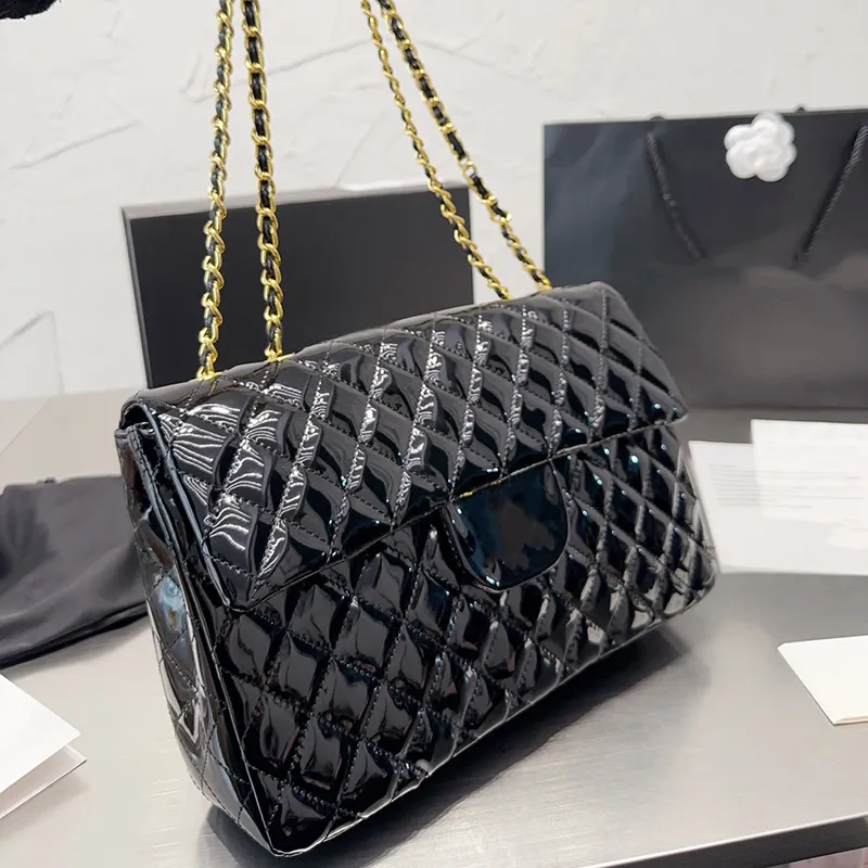 Black patent new arrivals leather purse summer