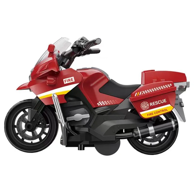 Cool moto modèle enfants jouets ville contrôle des incendies sécurité patrouille armée Police moteur poupée accessoires pour Barbie bricolage jeu