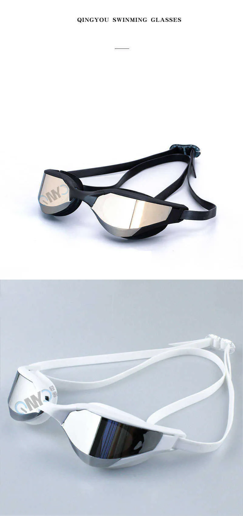 Competitive Racing Goggels Professional Swim Goggles - Waterproof, Anti-Fog Racing Goggles for ...