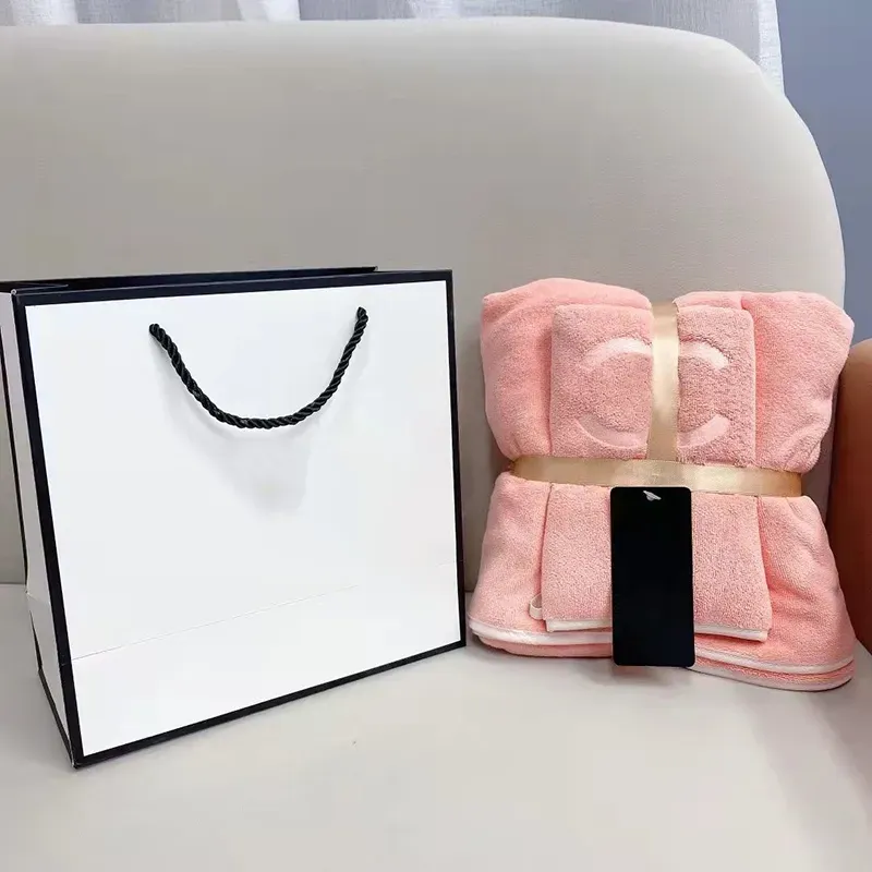 Дизайнерский набор полотенец из чистого хлопка с упаковкой Luxurys Designers Полотенца для лица и банные мягкие впитывающие мочалки G2204184z