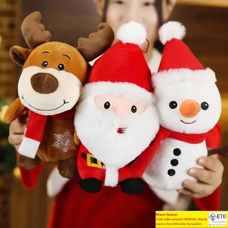 UPS Christmas party Plush Toy Cute little deer doll Valentine Day Christmas Decorations angel dolls sleeping pillow Soft Stuffed Animals