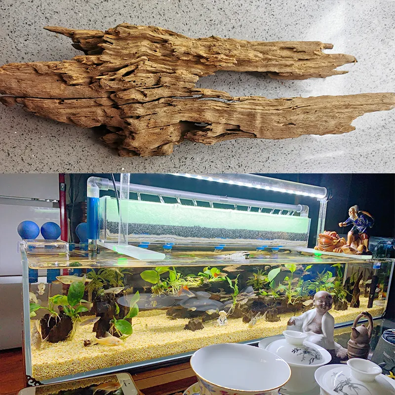 Tronc naturel en bois flotté pour la décoration d'aquarium, racines en bois  d'aquarium, ornements