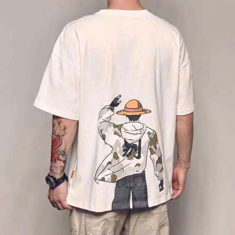 T-shirts pour hommes été style japonais hommes t-shirts anime imprimer coton de haute qualité harajuku femmes t-shirt surdimensionné hommes vêtements livraison gratuite P230516