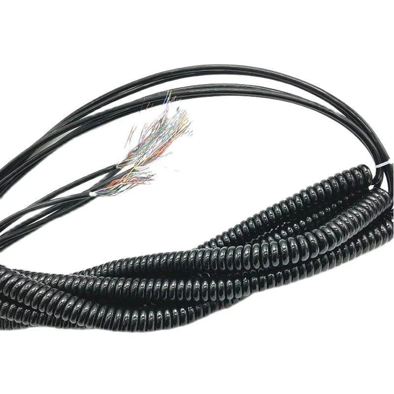 Handwiel CALT 7 12 15 16 17 19 21 21 Rdzenie zwinięte sprężynowa spirala kabel 4M 6M CNC Instrukcja korelacji korelacji pulsowa MPG kabel przemysłowy
