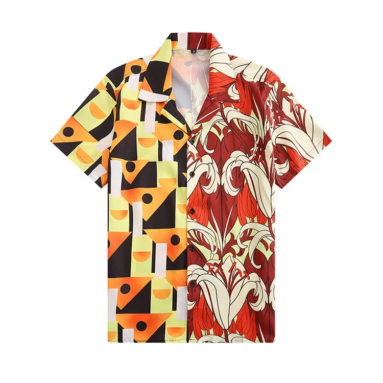 Designer-Hemd für Herren, Button-Up-Hemden, bedrucktes Bowling-Hemd, Hawaii-Blumen-Freizeithemden, Herren, schmale Passform, kurzärmliges Kleid, Hawaii-T-Shirt, M-3XL, U5