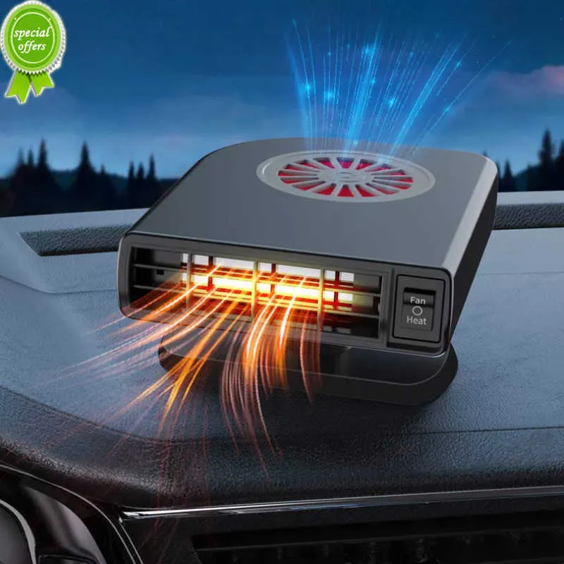 Nouveau 2 en 1 chauffage de voiture 12 V/24 V Portable puissant chauffage de voiture 360 degrés Rotation voiture dégivreur pour voiture Auto accessoires