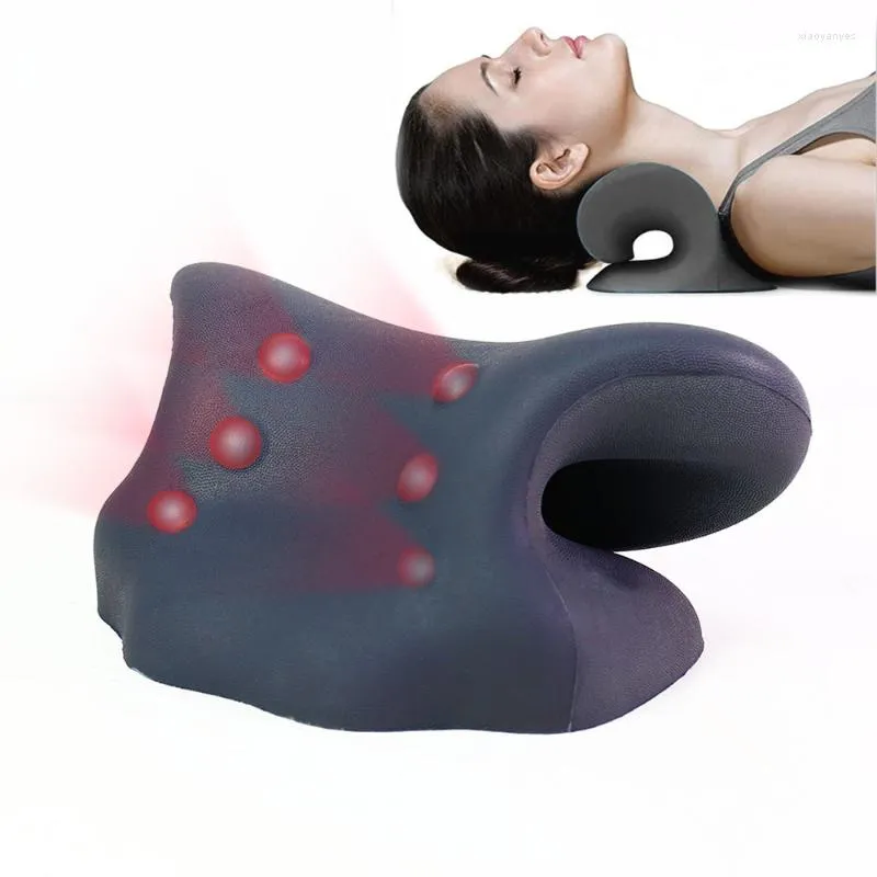 Pillow Neck Shoulder Stretcher Releaser Massage Traction Device Is A Removable Cleaning For Relieving Pain