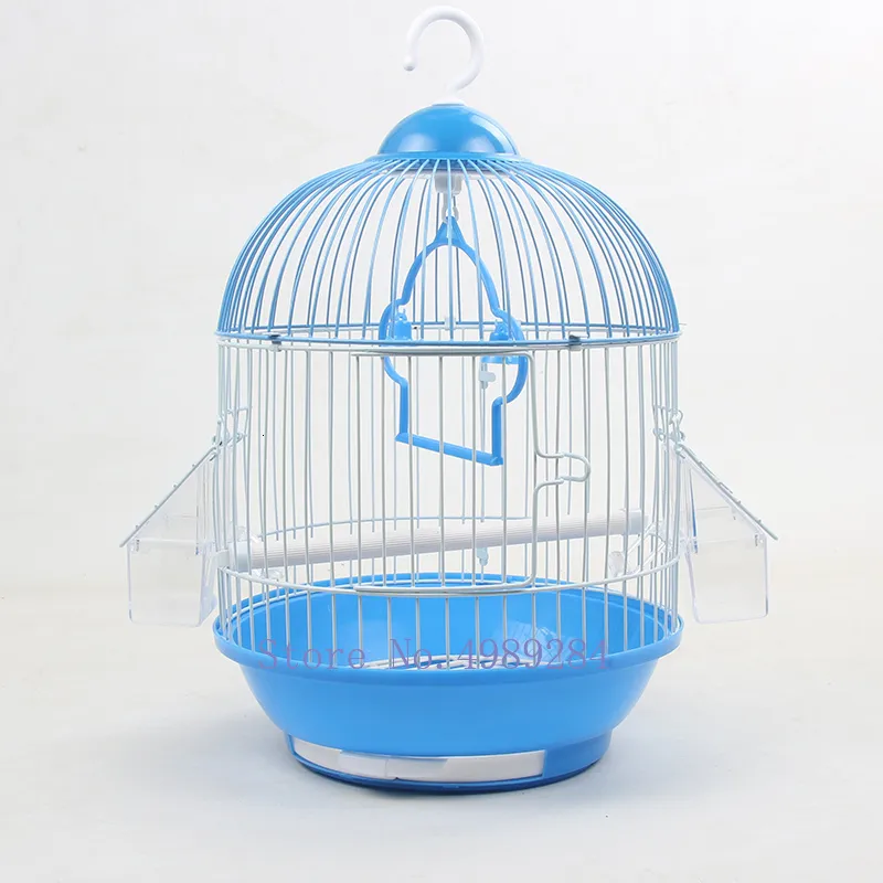 Bird Cages Small Birdcage Round Tiger Skin Pearl Parrot Iron Metal Vivohome Bird Cage Garden Accessories Outdoor Decoration House Outdoor Hanging 230516 From Kong09 23.07 DHgate.Com