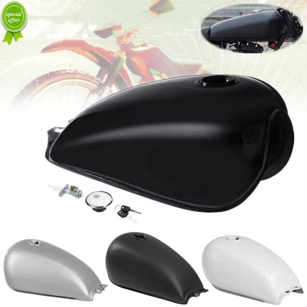 Ny Cafe Racer Gas Tank Universal Järn Bränsle Tank BOBBER För Suzuki GN125 GN Enkel att installera